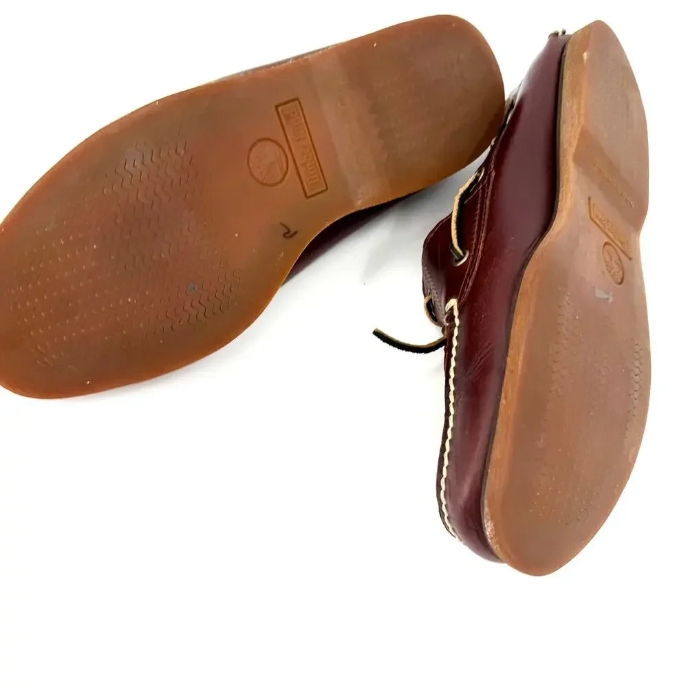 Timberland Dark Brown Leather Classic Boat Shoe Loafers